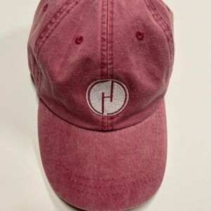 H Monogram Salmon Color Adams 6 Panel Hat Vintage